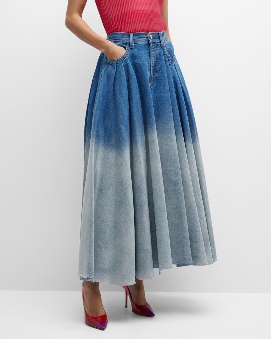 brandon maxwell denim dress brandon maxwell The Rosie Denim Mini Dress in Vintage Wash Top Sellers