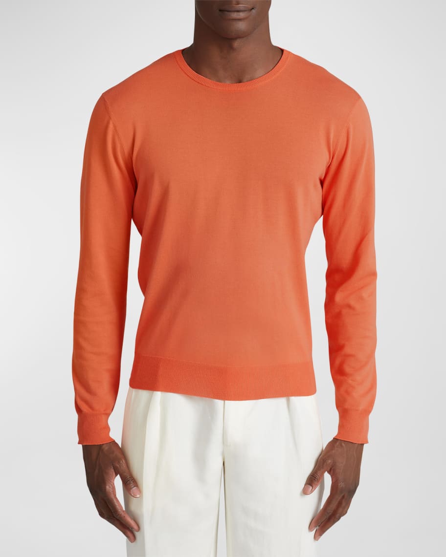 Image 1 of 4: Men's Cotton Crew Sweater