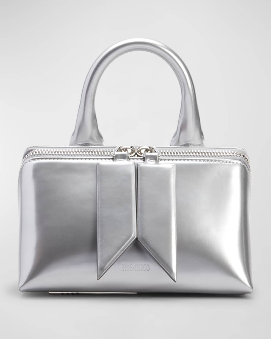 The Attico Friday Metallic Leather Crossbody Bag | Neiman Marcus