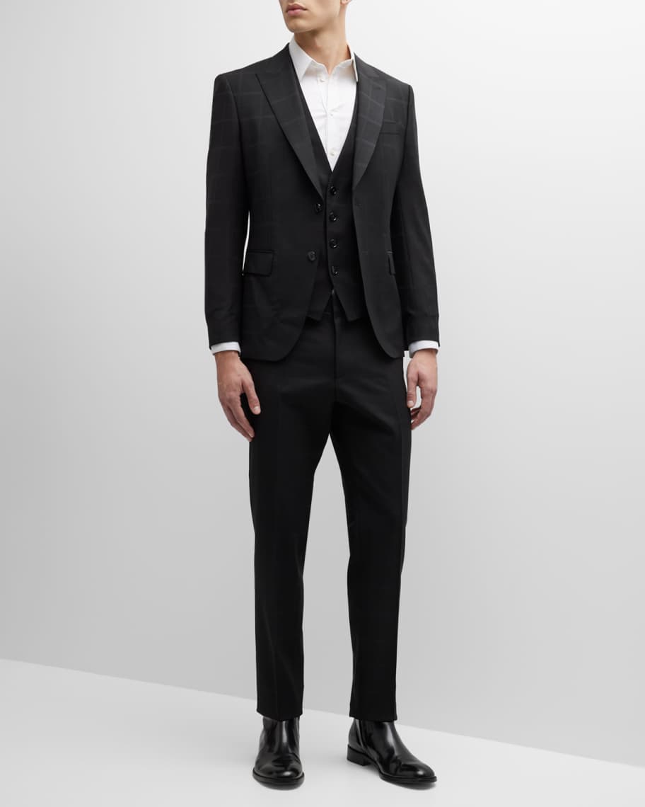 BOSS Men's 3-Piece Windowpane Suit | Neiman Marcus