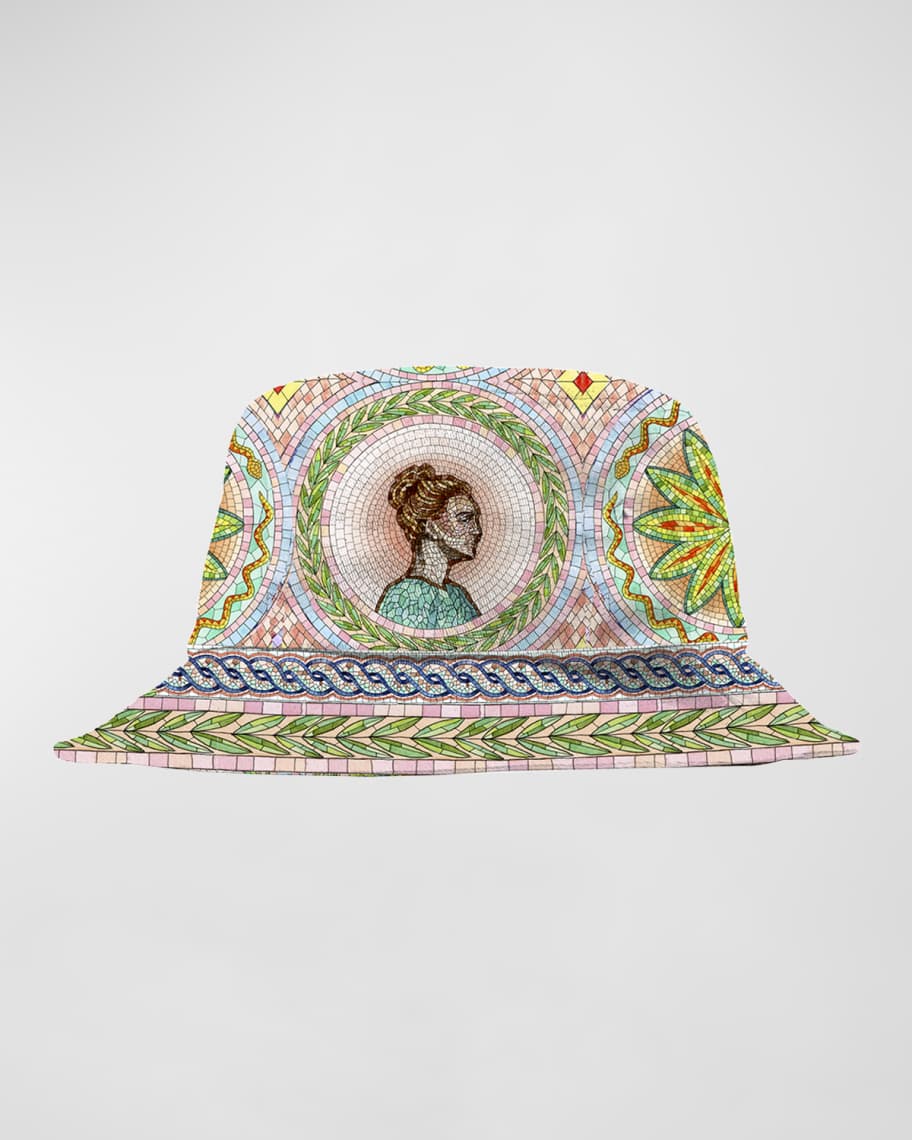 Rainbow Monogram Denim Bucket Hat  Casablanca Paris – Casablanca