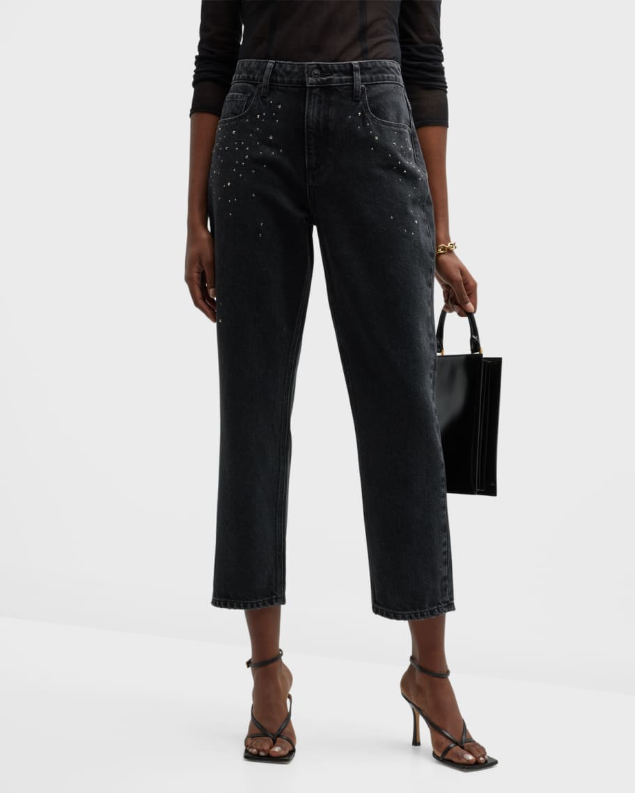 AGOLDE Kye High Rise Straight Cropped Jeans 