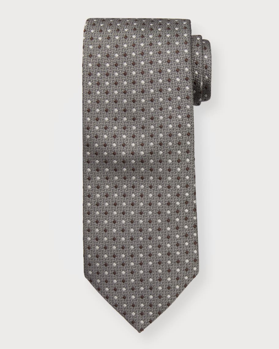Brunello Cucinelli Men's Silk Tie Black