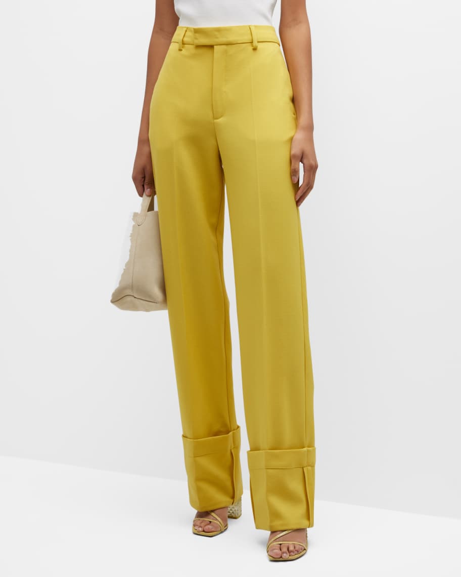 BITE Studios Tailored Fold-Up Trousers | Neiman Marcus
