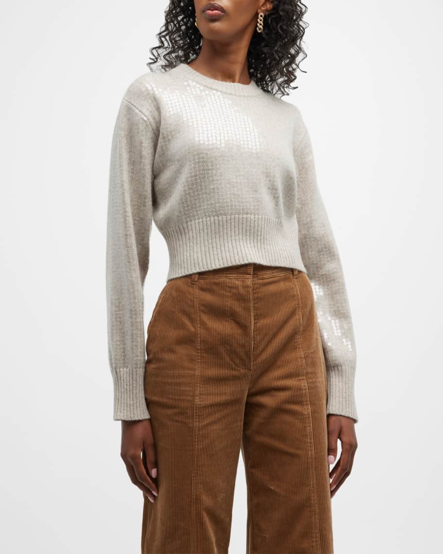 Burberry Camilla Cashmere Embellished Sweater | Neiman Marcus