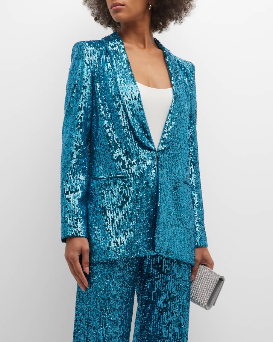 sequin shawl jacket