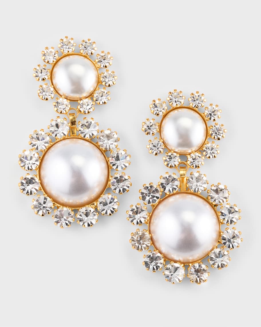 Elizabeth Cole Bess Pearly Drop Earrings | Neiman Marcus