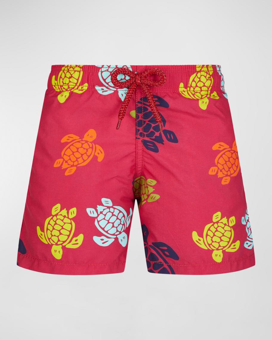 VILEBREQUIN Boys Stretch Swim Shorts Micro Ronde des Tortues Rainbow main image 1