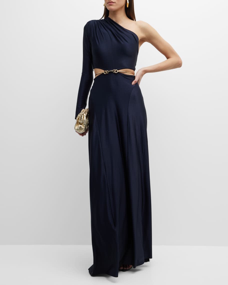 オールインワン・サロペット Victoria Beckham Off-Shoulder Draped Gown Victoria Beckham Off-Shoulder Draped Gown - Bergdorf Goodman