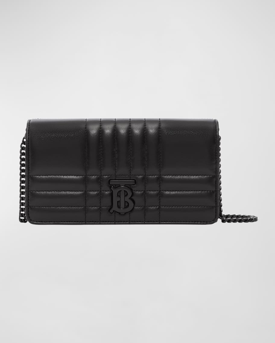 BURBERRY: Lola quilted nappa leather wallet - Black