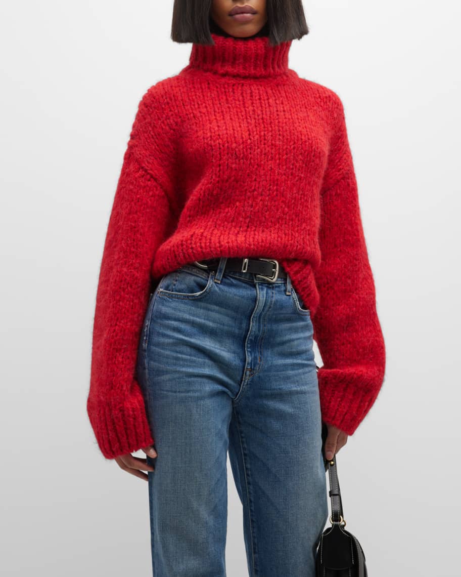 RE DONE 90s Oversized Turtleneck Sweater Neiman Marcus