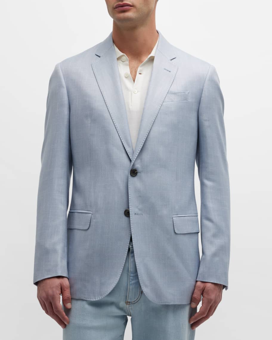 Emporio Armani Men's Textured Solid Sport Coat | Neiman Marcus