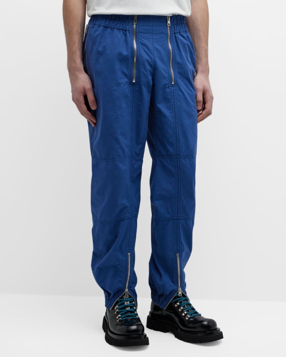Bottega Veneta Navy Topstitched Sweatpants