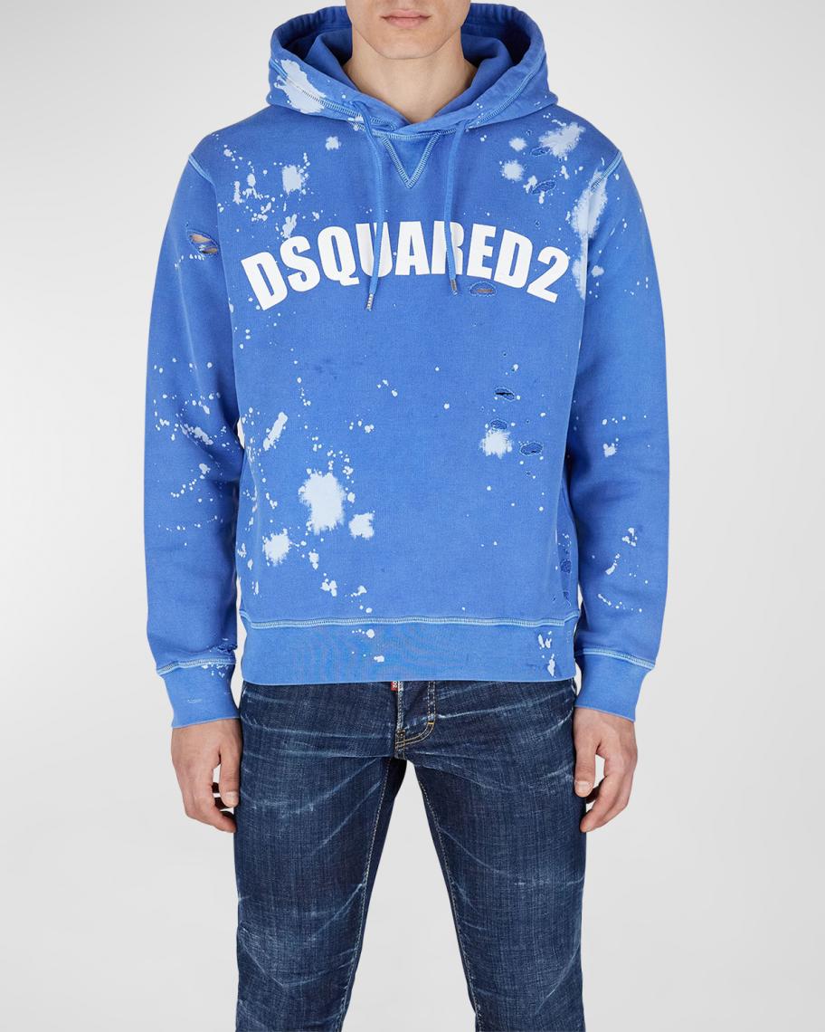 Dsquared2 Men's Goth Foam Destroyed Hoodie | Neiman Marcus
