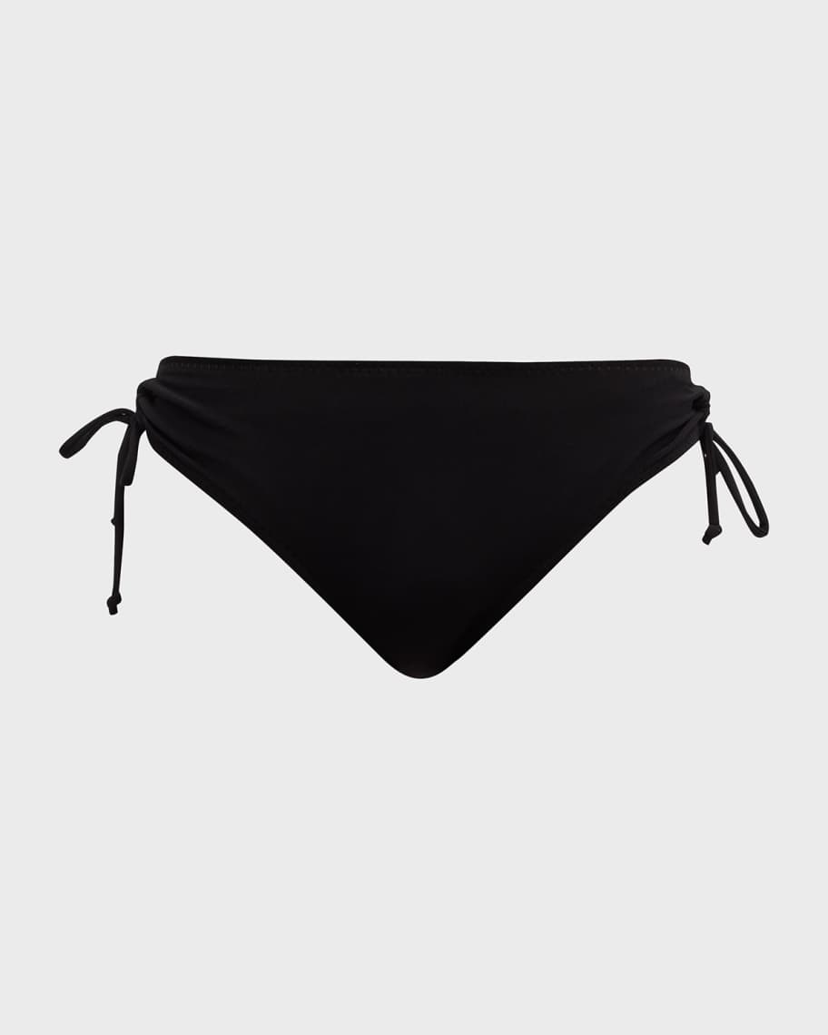 NORMA KAMALI XS swimsuit bikini bottoms eric side tie separates black