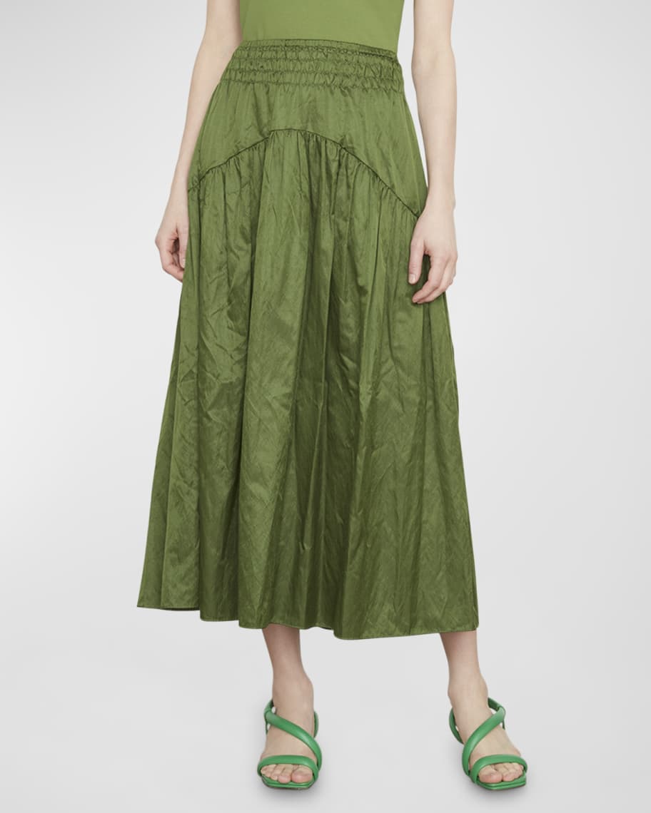 Twirl and Tie Smocked Skirt