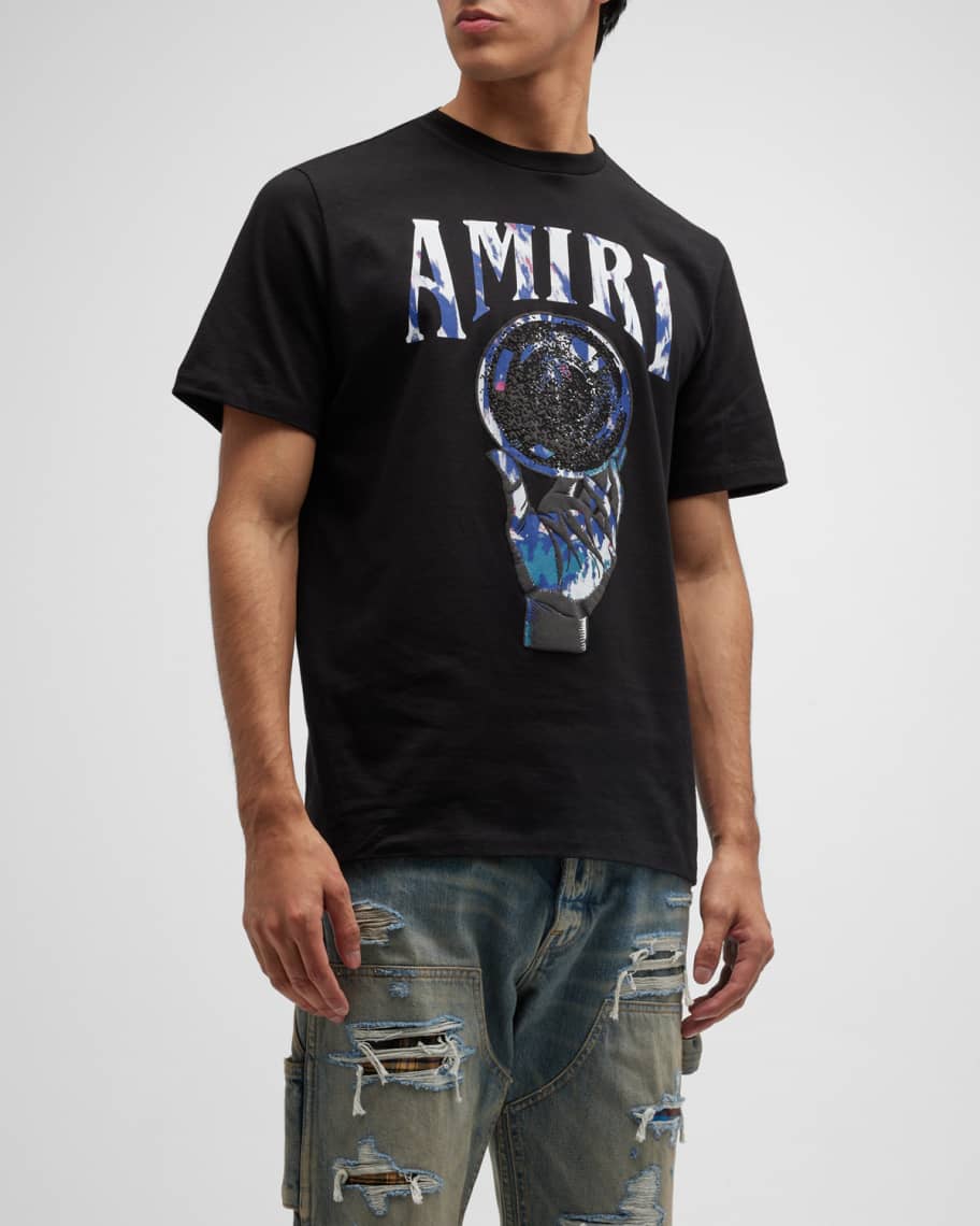 Amiri Men's Collegiate Tiger Crewneck T-Shirt