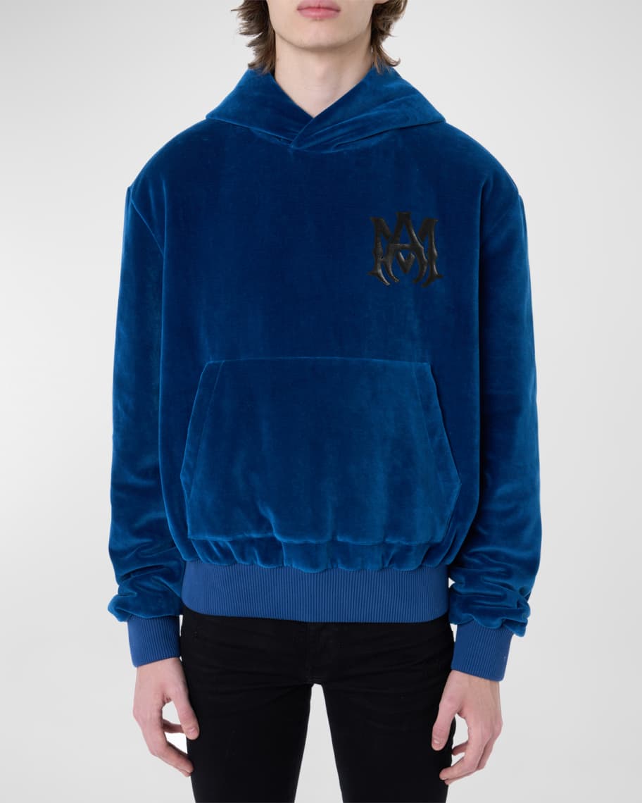 Amiri Men's Velour Logo Hoodie | Neiman Marcus