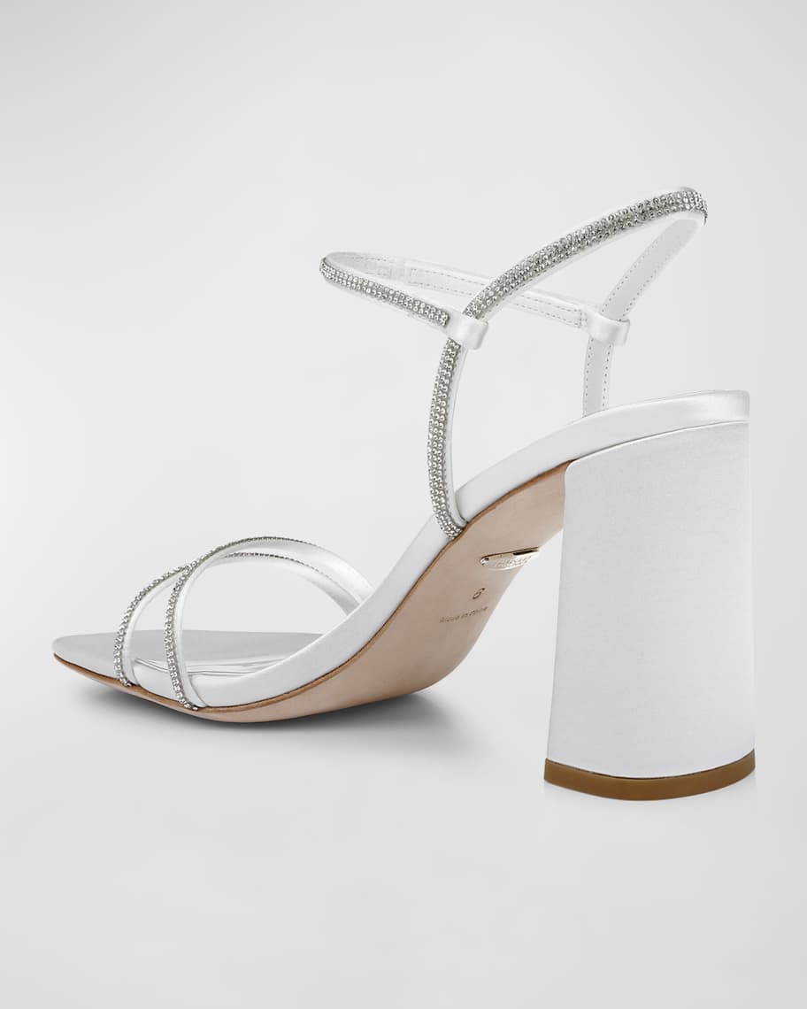 Image 2 of 4: Firey Glittery Grip-Strap Block-Heel Sandals