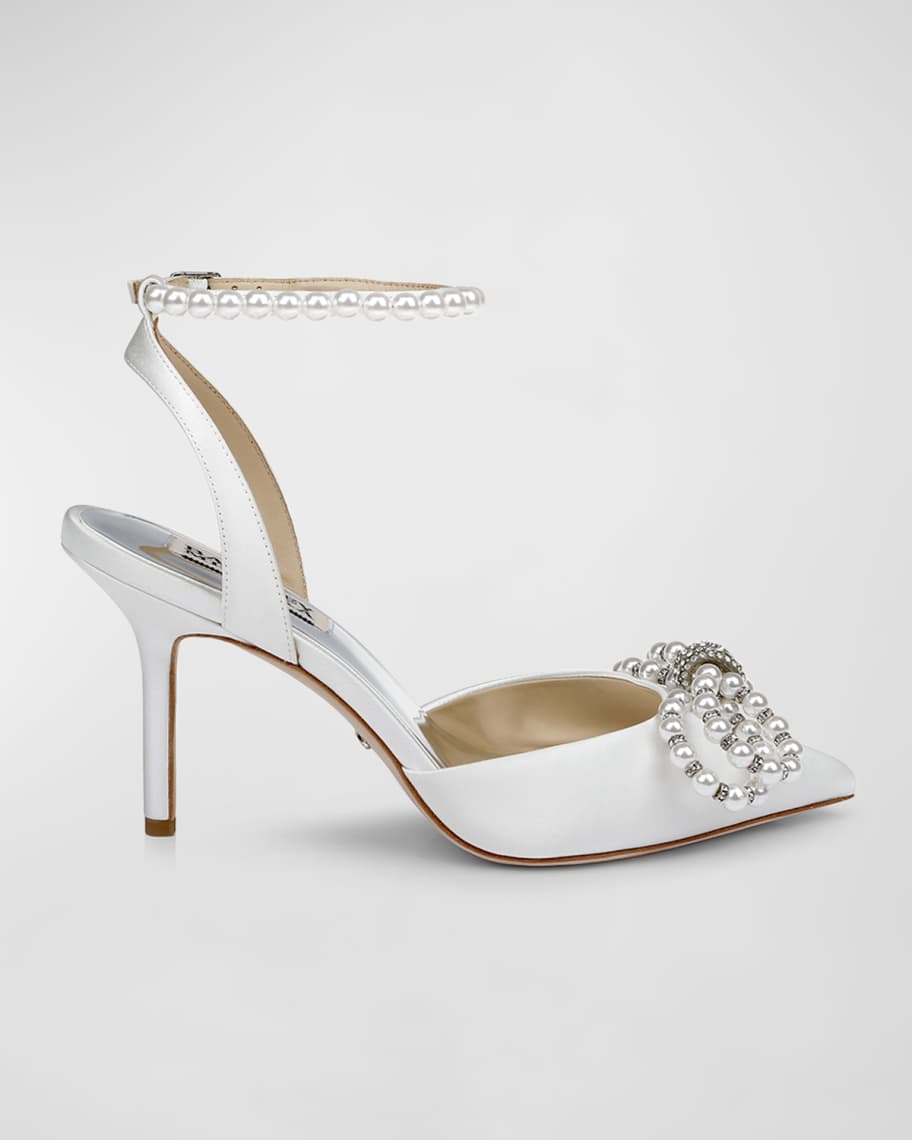 Badgley mischka frances bow pump shop