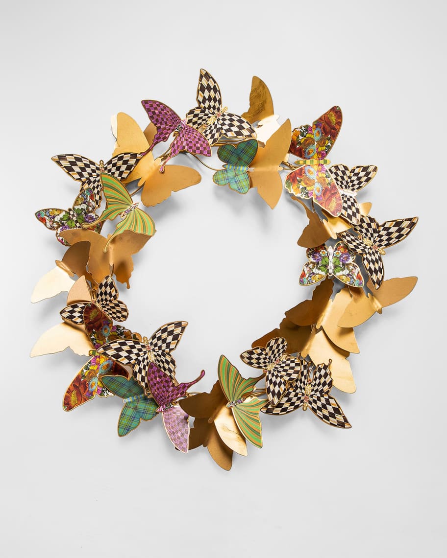 MacKenzieChilds Butterfly Wreath Neiman Marcus