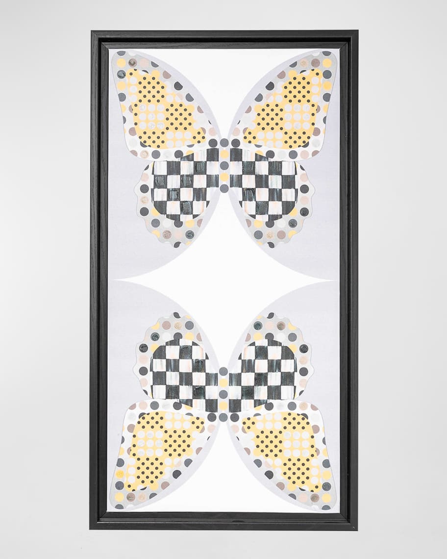 MacKenzieChilds Spot On Mirrored Butterfly Wall Art Neiman Marcus