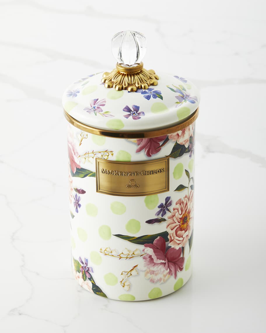 MacKenzie-Childs Wildflowers Enamel Large Canister