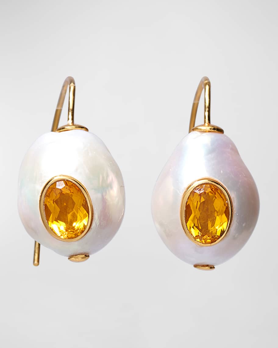 Lizzie Fortunato Pablo 24K Gold Plated Baroque Pearl and
