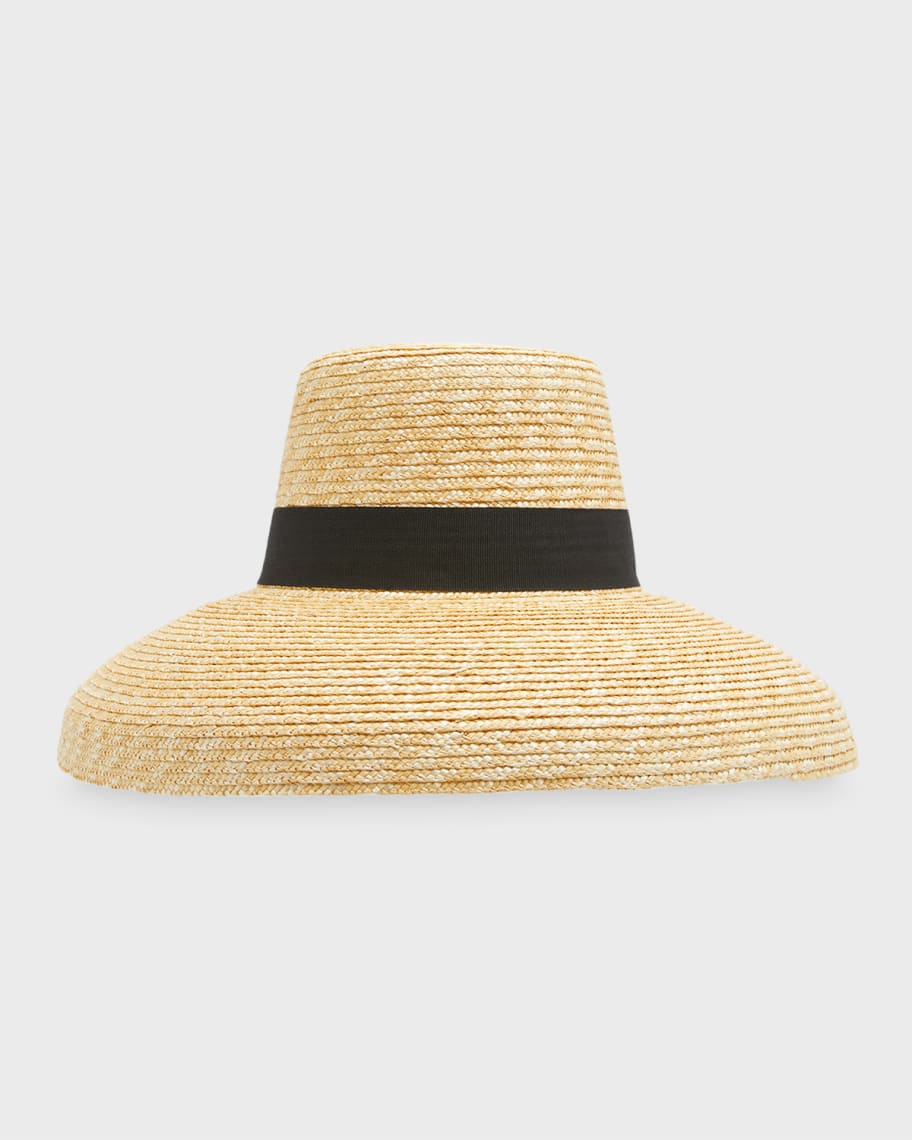 Max Mara Corona Straw Large Brim Hat | Neiman Marcus