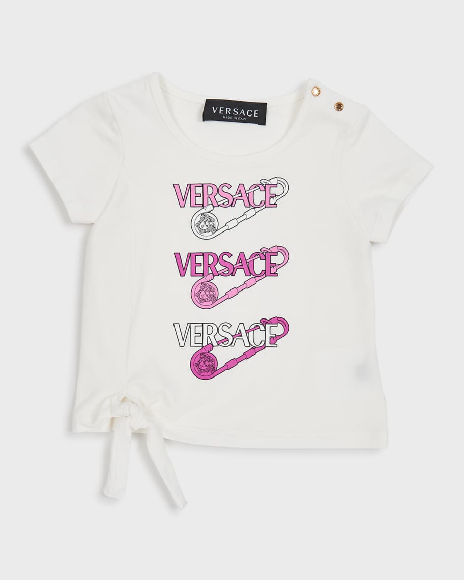 Versace Girl s Safety Pin Graphic T Shirt Size 12M 3 Neiman Marcus