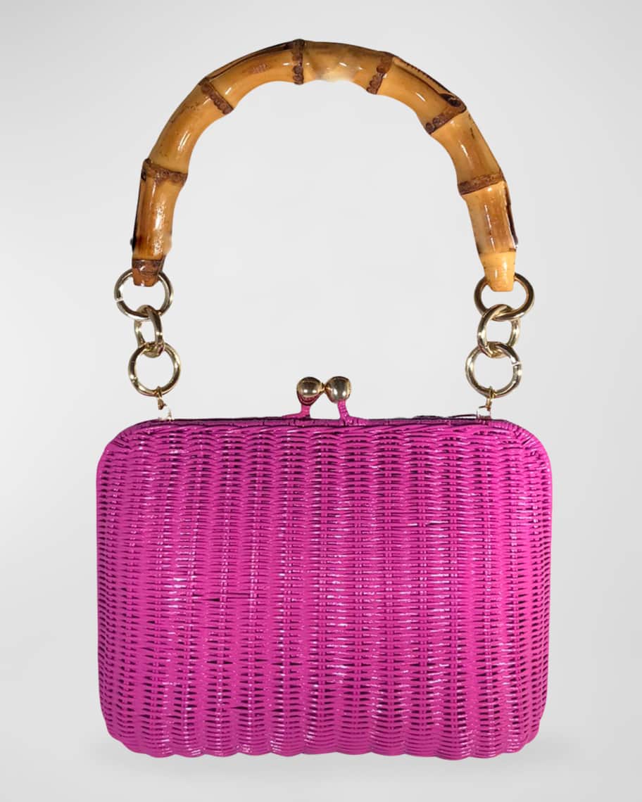 Serpui Giulia Wicker TopHandle Bag Neiman Marcus