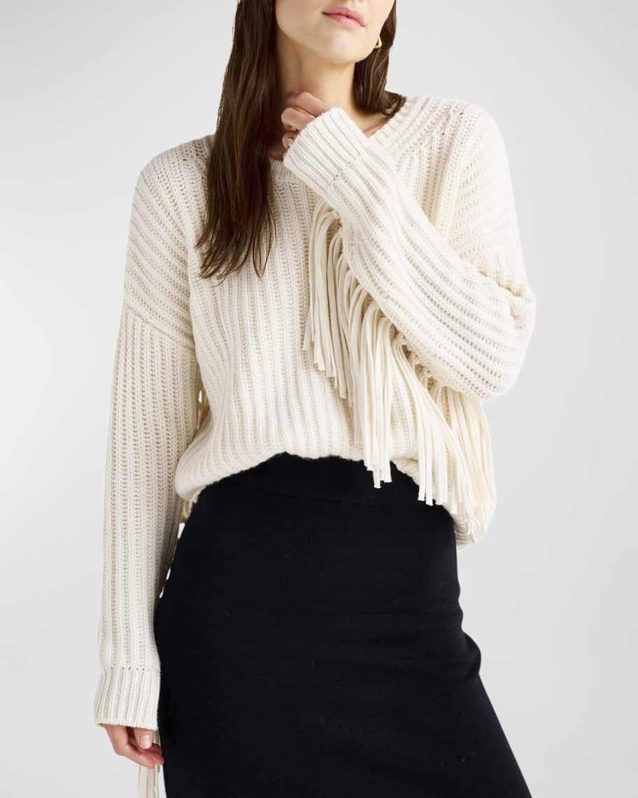 Atm outlet fringe sweater