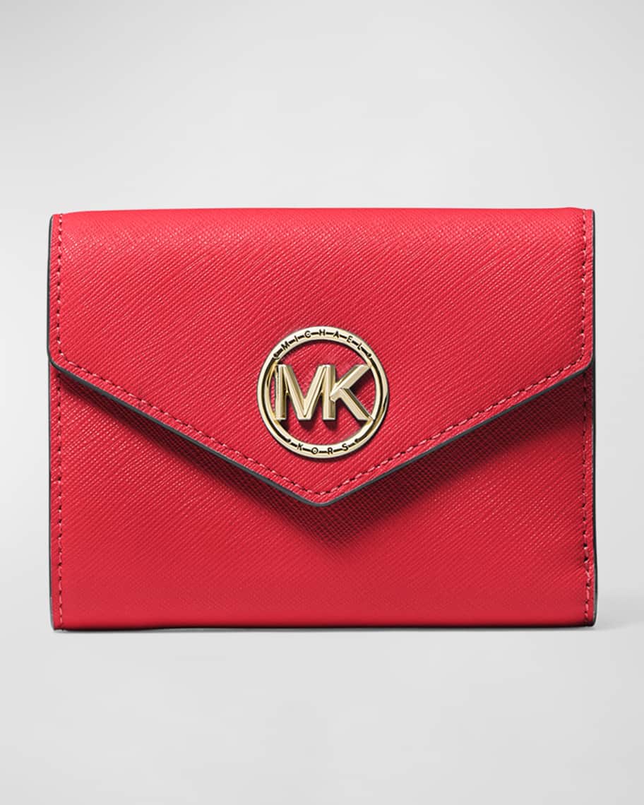 Michael Kors Electronic Red Phone Envelope Wallet Clutch Crossbody