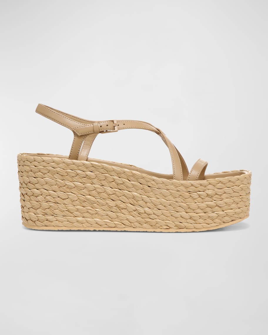 Vince Maxine Crisscross Platform Espadrille Sandals Neiman Marcus