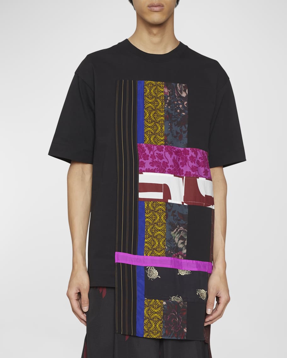Louis Vuitton Crew Neck Unisex Street Style Tie-Dye T Shirt