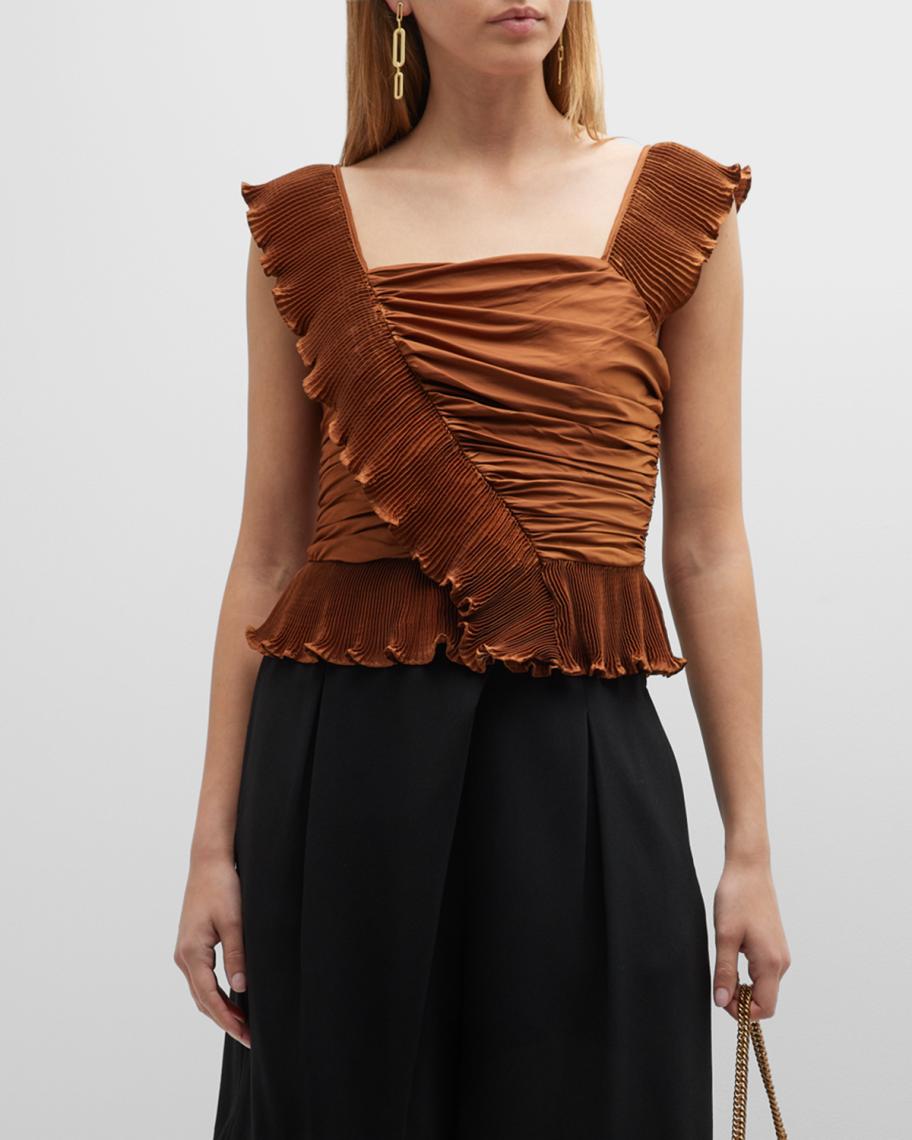 Ramy Brook Kathy Ruffle Tank Top | Neiman Marcus