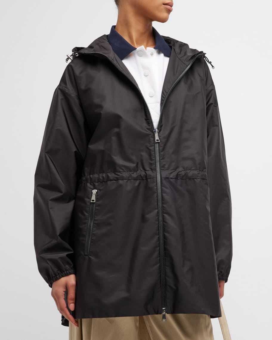 Moncler Wete Parka Jacket with Gathered Waist | Neiman Marcus