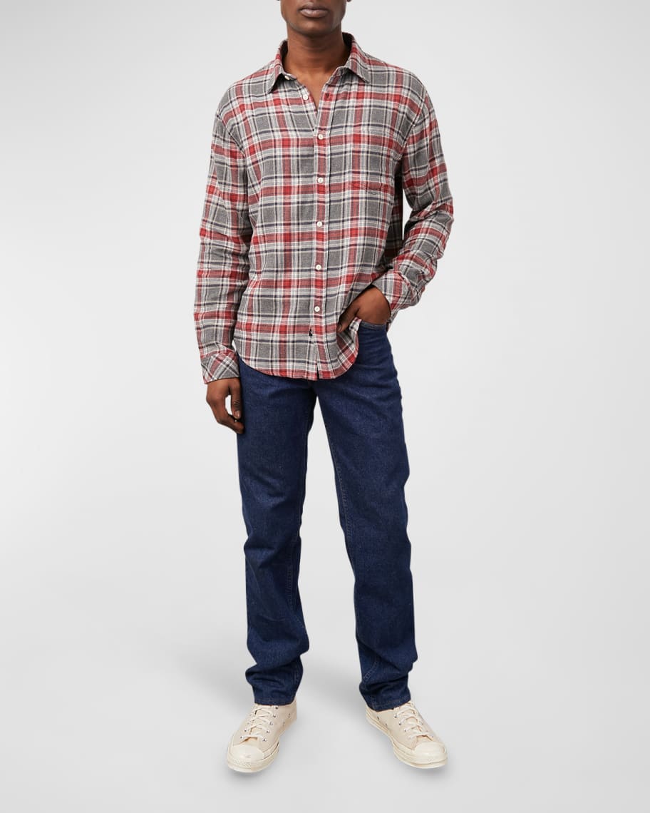 Rails Men's Lennox Plaid Collared Shirt | Neiman Marcus