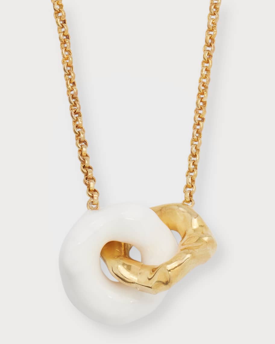 Joanna Constantine Choker w/ Pendant & Mini Pearls in Gold