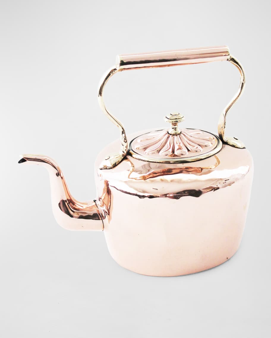 Coppermill Kitchen Medium English Tea Kettle W/ Fancy Embossed Lid, C