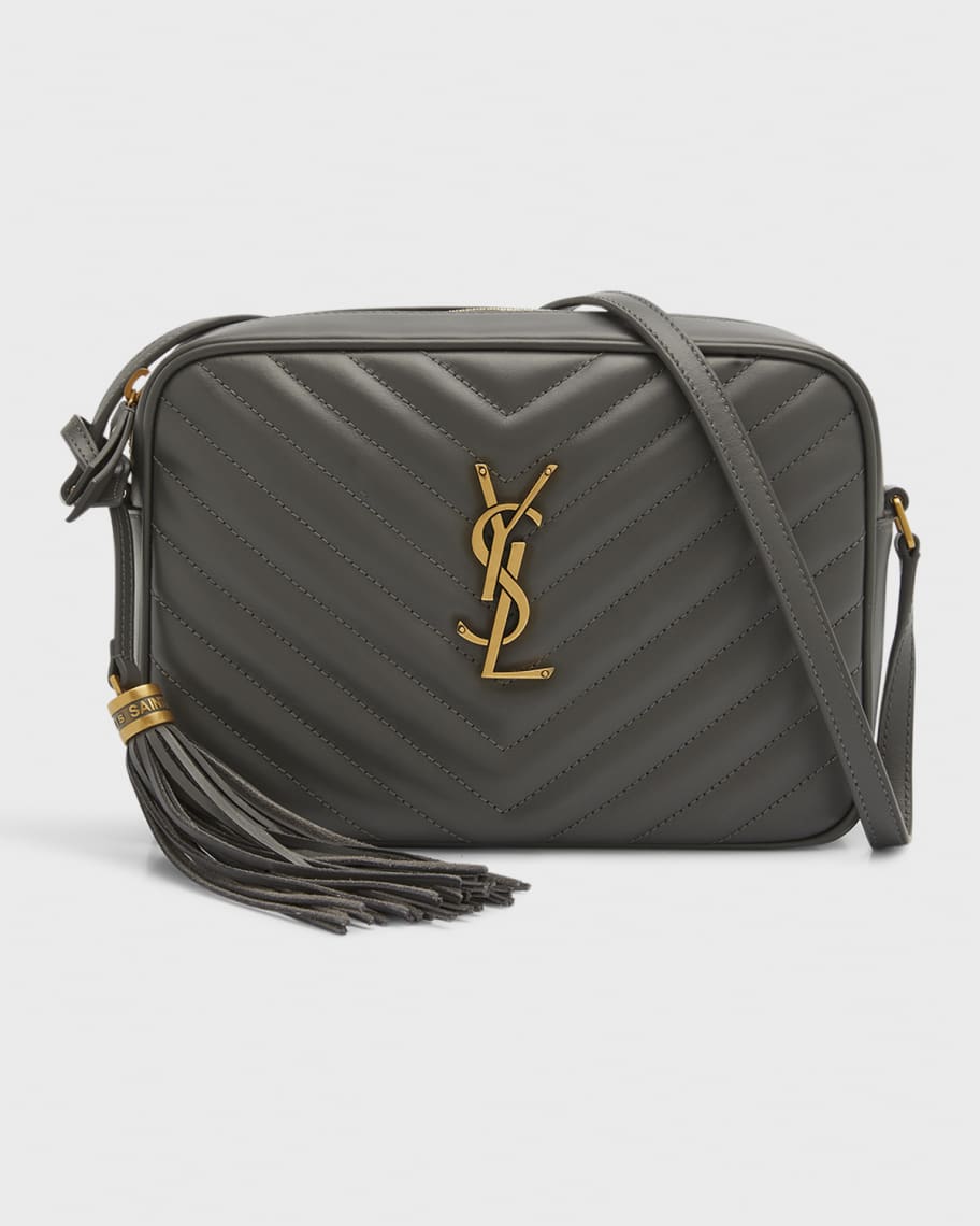 Saint Laurent Lou Medium YSL Camera Bag with Pocket and Tassel in ...