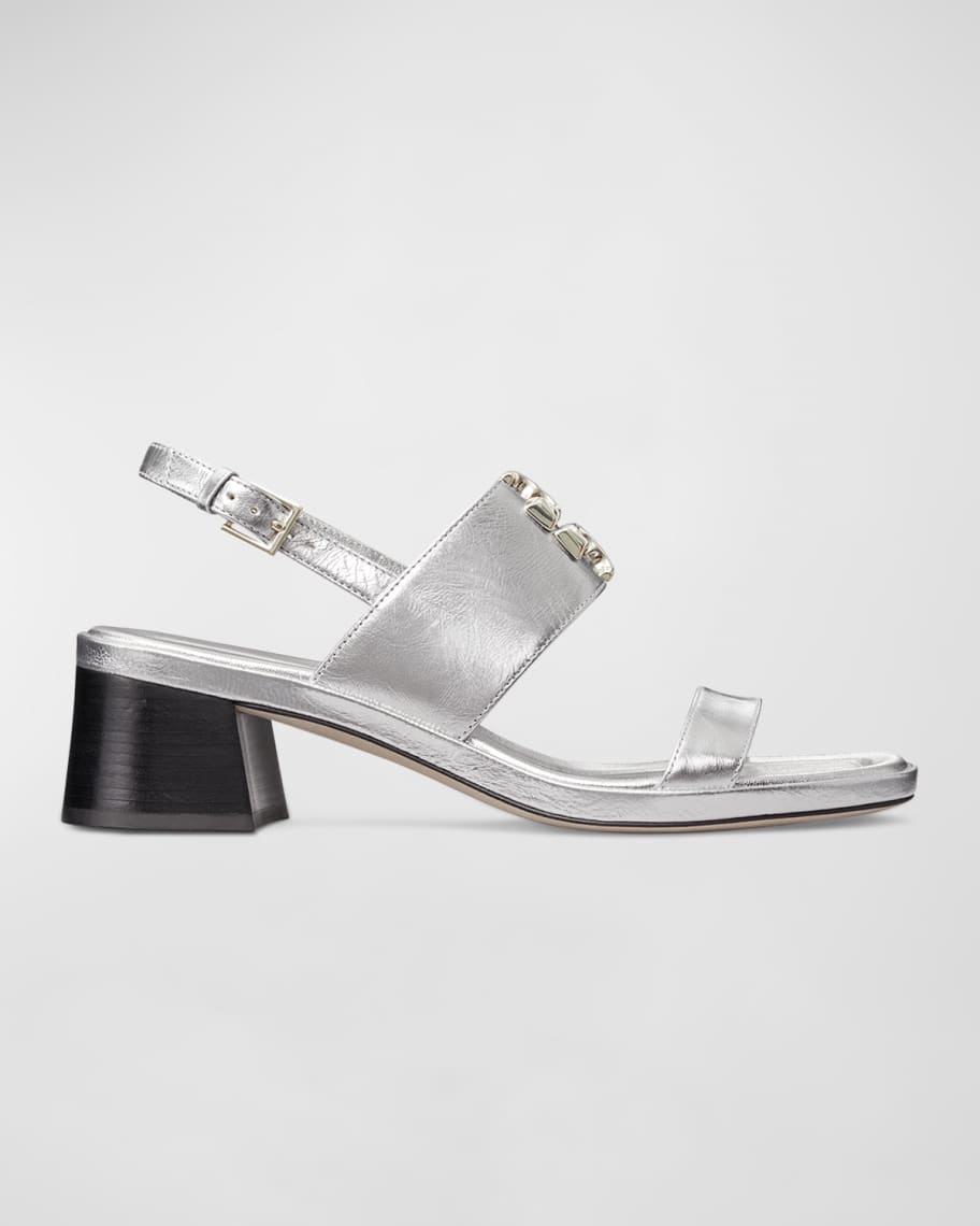 Tory Burch Eleanor 55mm Block-Heel Slingback Sandals | Neiman Marcus