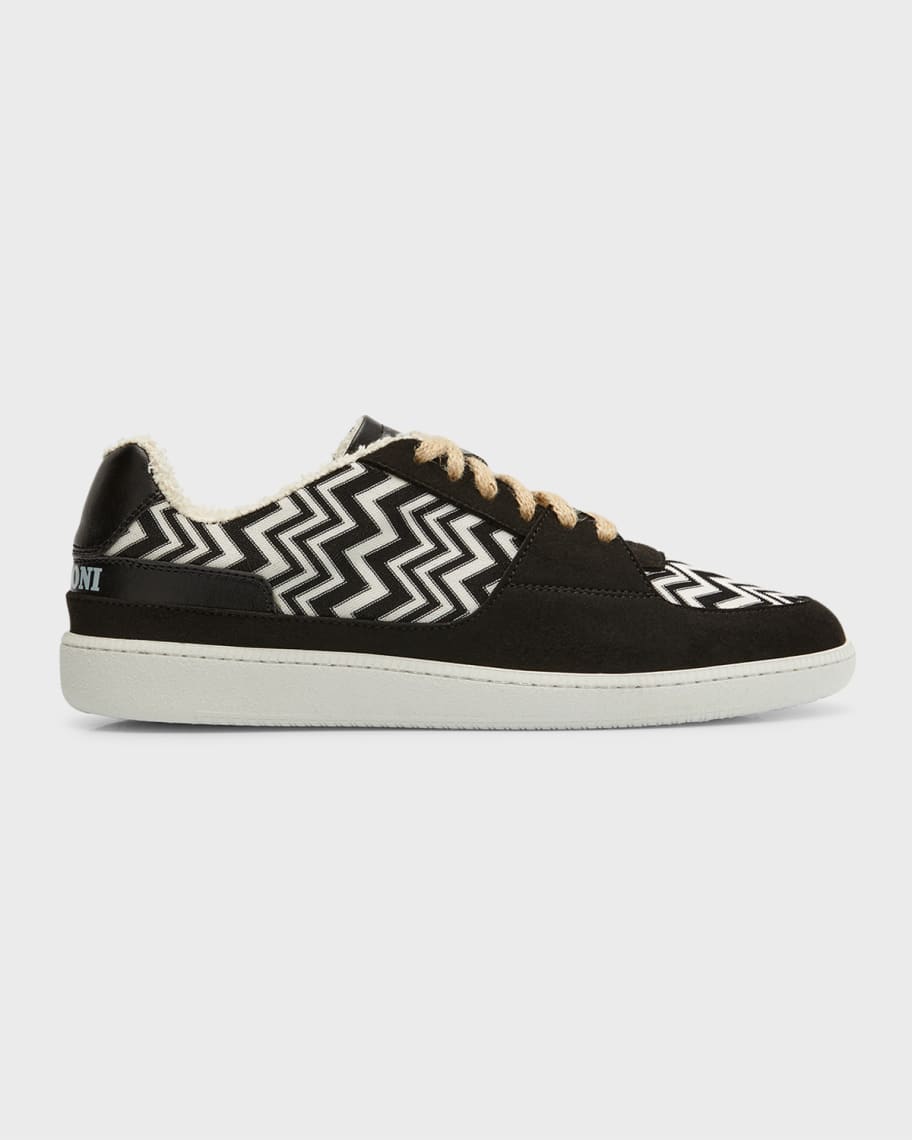 Missoni Men s Replica Zigzag Canvas Low Top Sneakers Neiman Marcus