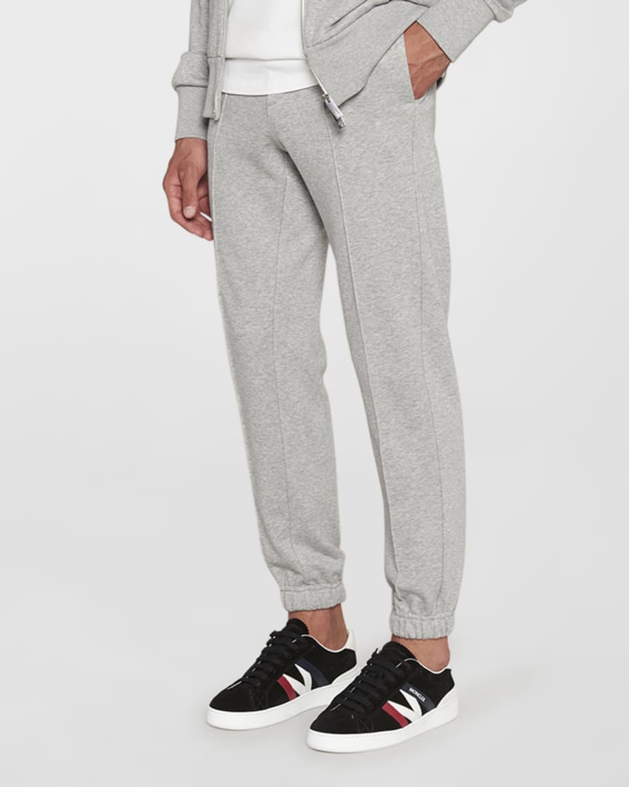 Moncler Men's Heathered Cotton Sweatpants | Neiman Marcus