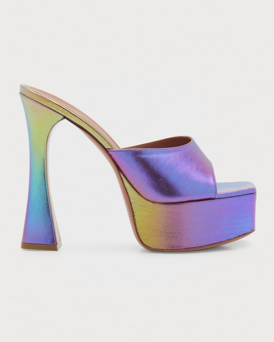 Amina Muaddi Dalida Multi Platform Mule Sandals | Neiman Marcus