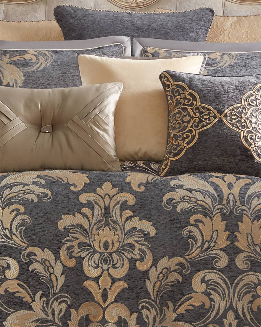 Waterford Vaughn Decorative Pillows Set of 3 - Navy, Gold