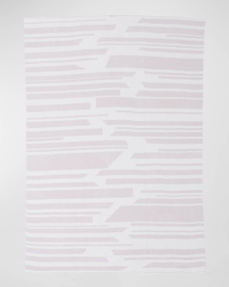 Barefoot Dreams CozyChic Geometric Blanket Neiman Marcus