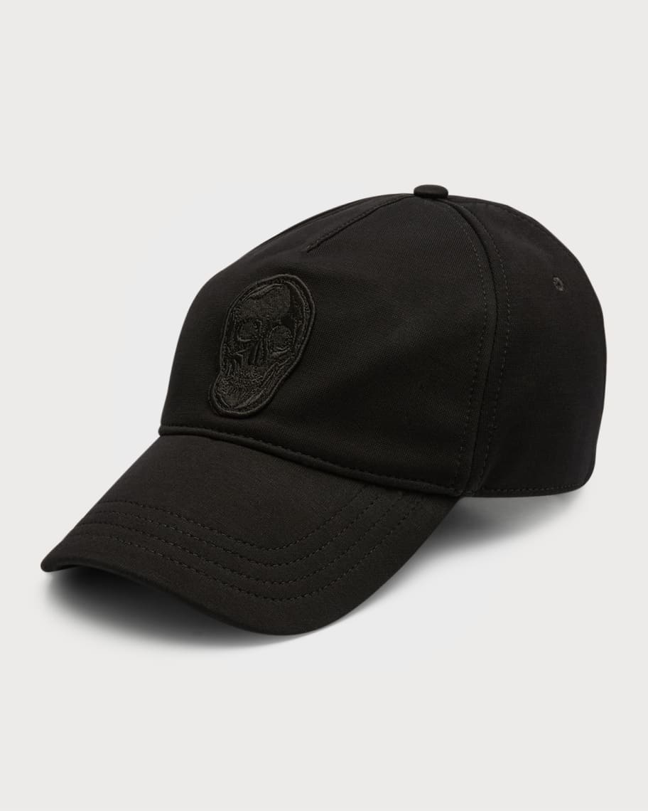 Alexander McQueen hat in cotton with embroidered logo