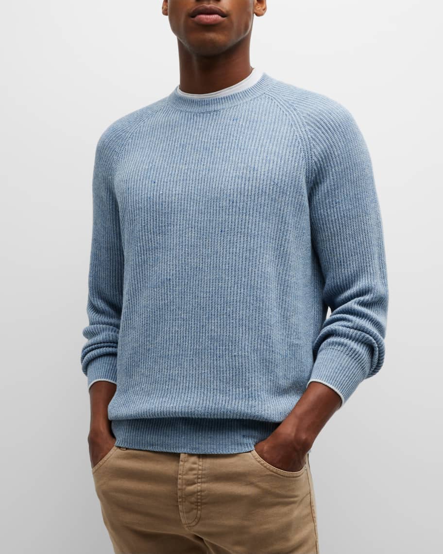 Brunello Cucinelli Polo-Style Sweater with Raglan Sleeves