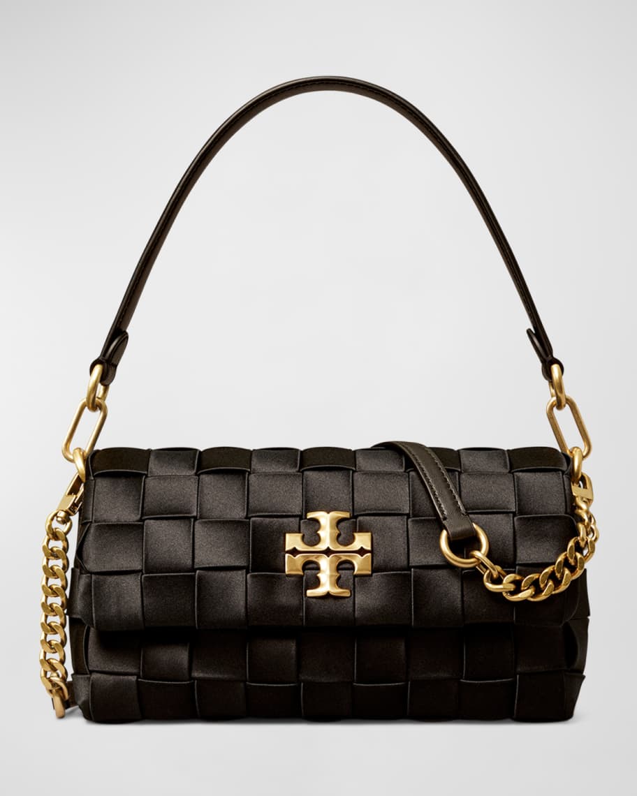 Mini Kira Woven Top-Handle Bag: Women's Handbags